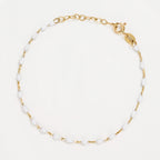 Pulsera Amada Blanca - Oro amarillo
