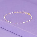 Pulsera Amada Blanca - Oro amarillo
