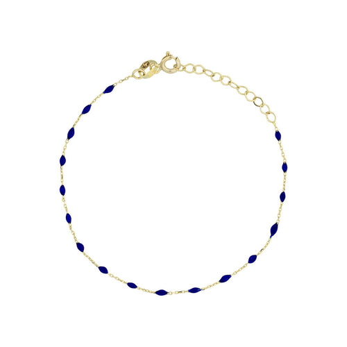 Bracelet "Amada Bleu" - Or Jaune 375/1000