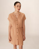 Vestido Corto Rozana Camel