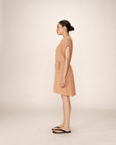 Vestido Corto Rozana Camel