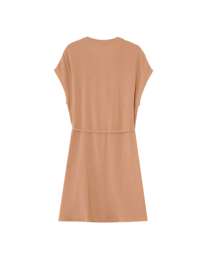 Vestido Corto Rozana Camel