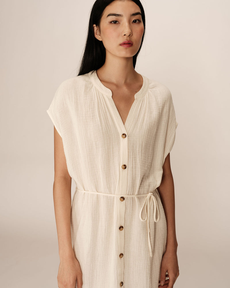 Robe Courte Rozana - Ecru