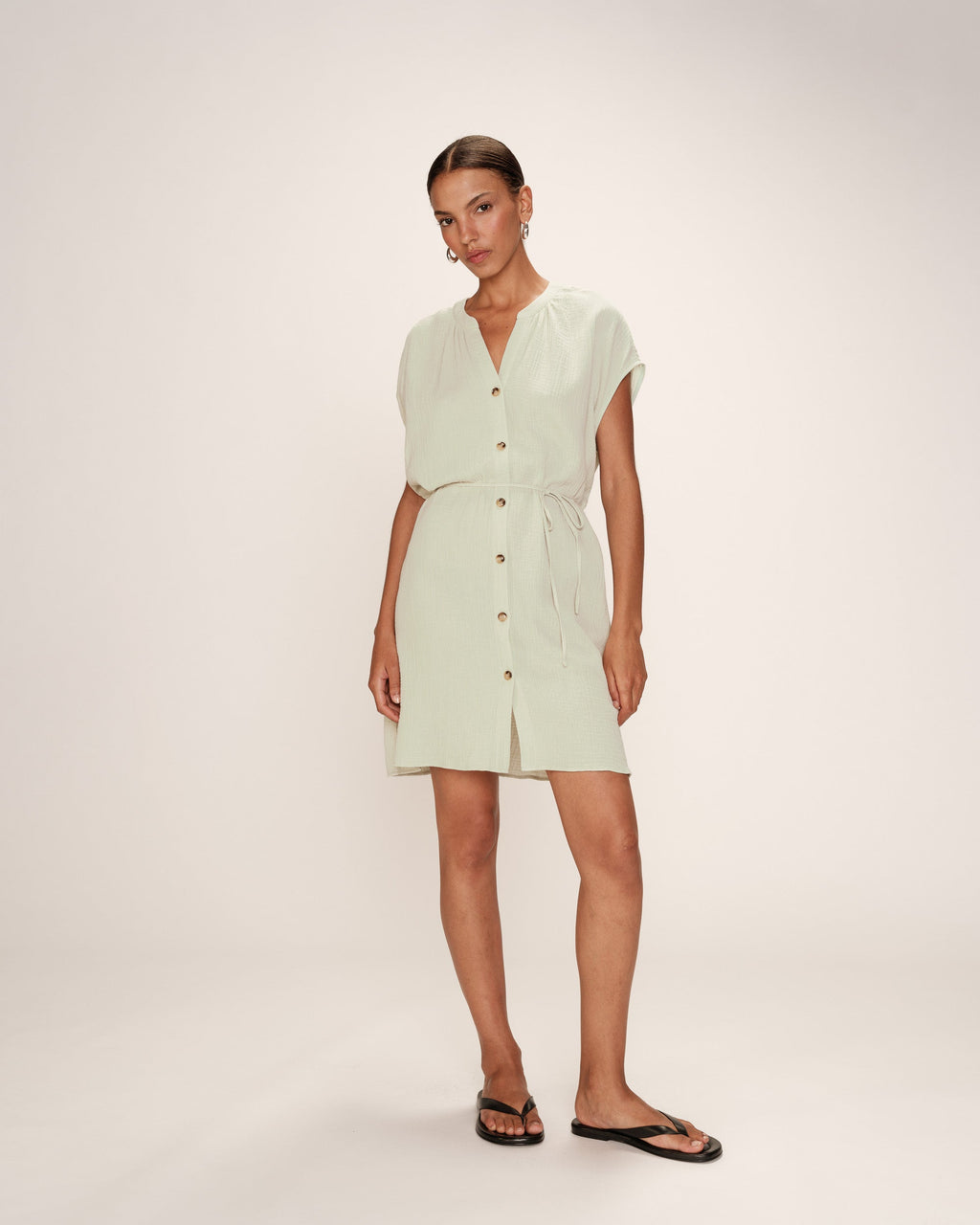 Robe Courte Rozana - Menthe