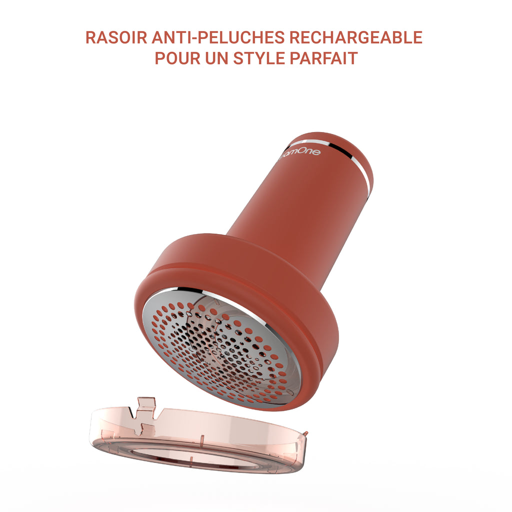 Pack - Steamer KARL XL + Rasoir Anti-Peluche - Terracotta