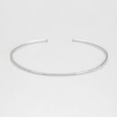 “Divided Line Bangle” Bracelet Diamonds 0.07Ct/36 – White Gold