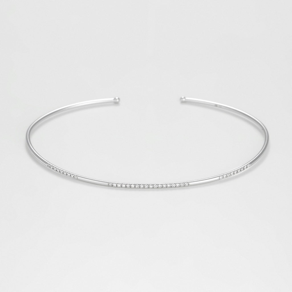 Armband "Divided Line Bangle" met diamanten 0,07 ct/36