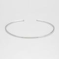 Bracelet "Divided Line Bangle" D0,07Ct/36 - Or Blanc 375/1000