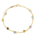 Bracelet "Colormix" 3,19Ct/7 Or Jaune 375/1000