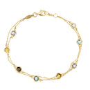 Bracelet "Colormix" 3,19ct/7 Or jaune 375/1000