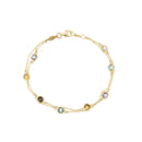 Bracelet "Colormix" 3.19Ct/7 - Yellow Gold 375/1000