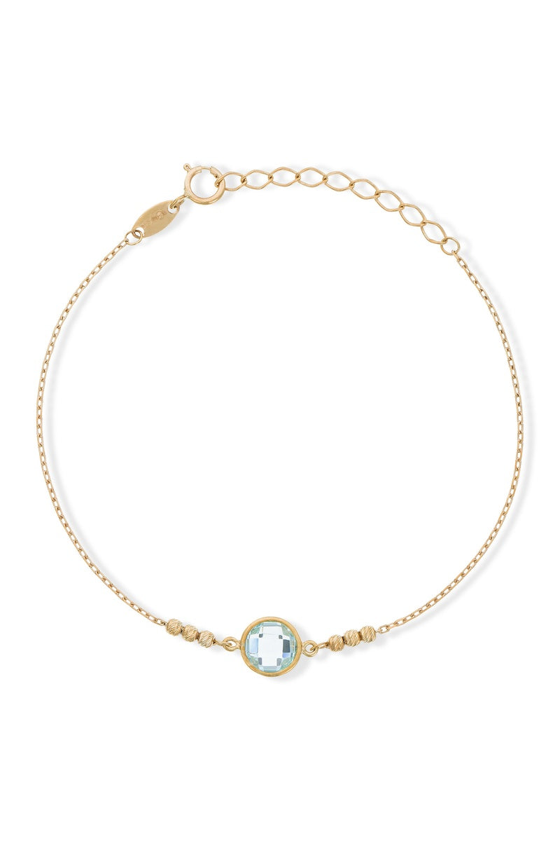 Bracelet "Belle Topaze" Or Jaune 375/1000