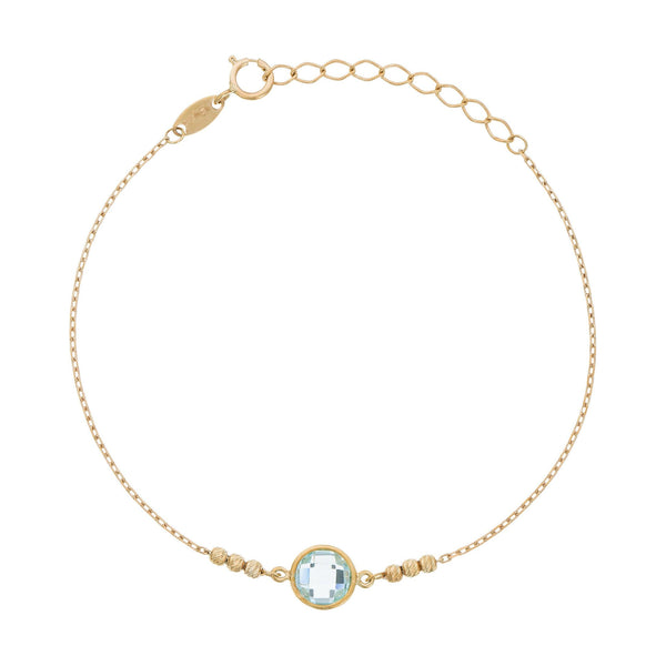 Bracelet "Belle Topaze" Or Jaune 375/1000