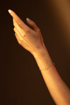 Bracelet "Amour Amitié Affection" Or Tricolore 375/1000