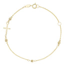 Bracelet " Croix " Or Jaune 375/1000