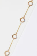 Bracelet "Croisade" Or Jaune, Blanc Et Rose 375/1000