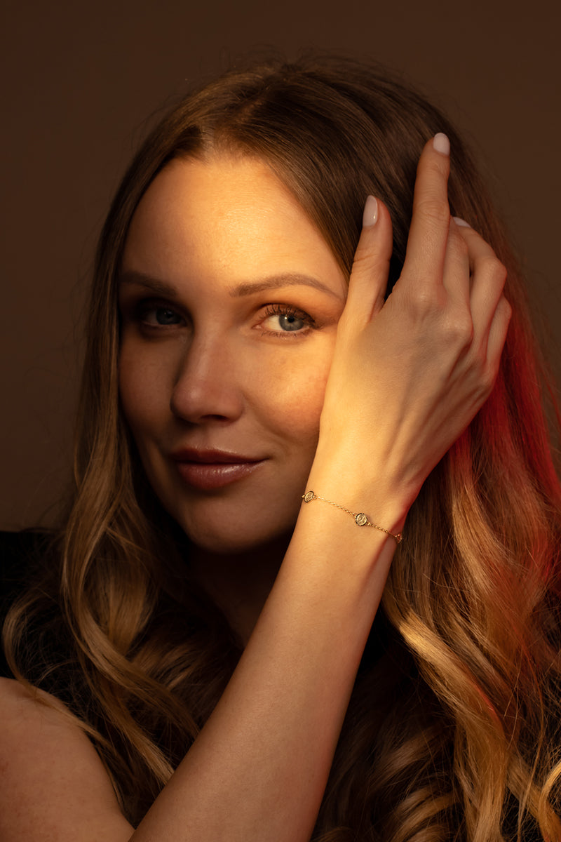 Armband "Ange" i 9 karat (375/1000) gult guld