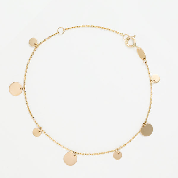Armband "Medaillon" Geelgoud 375/1000