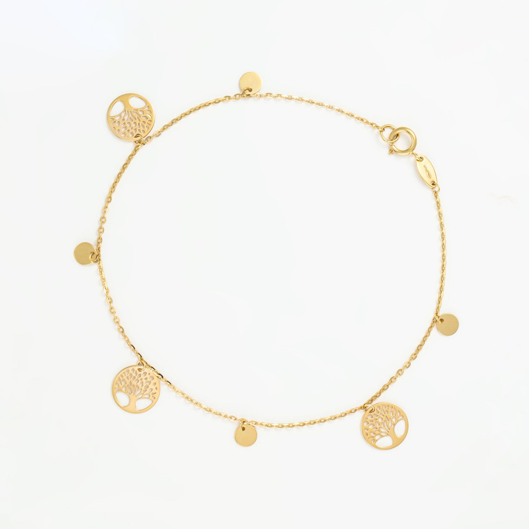 Pulsera "Árbol de Vida" Oro Amarillo 375/1000