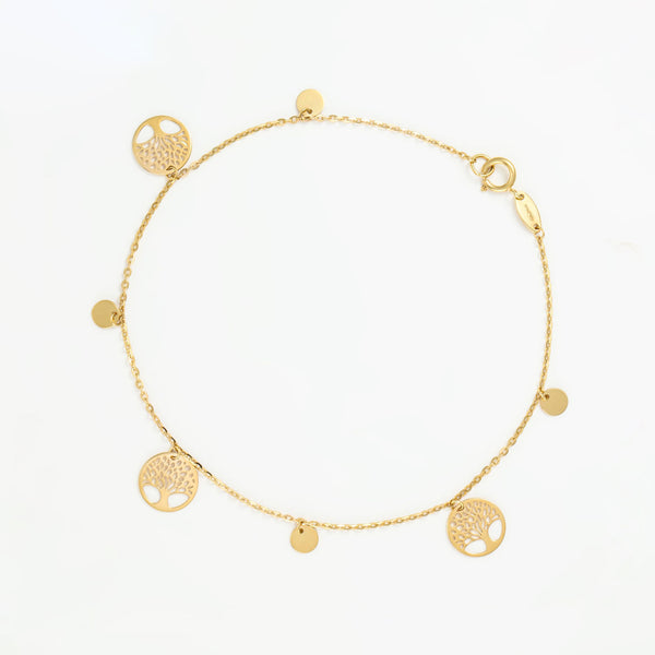 Bracelet "Abre De Vie" Or Jaune 375/1000