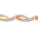 Bracelet "Donatella" - Or Tricolore 375/1000