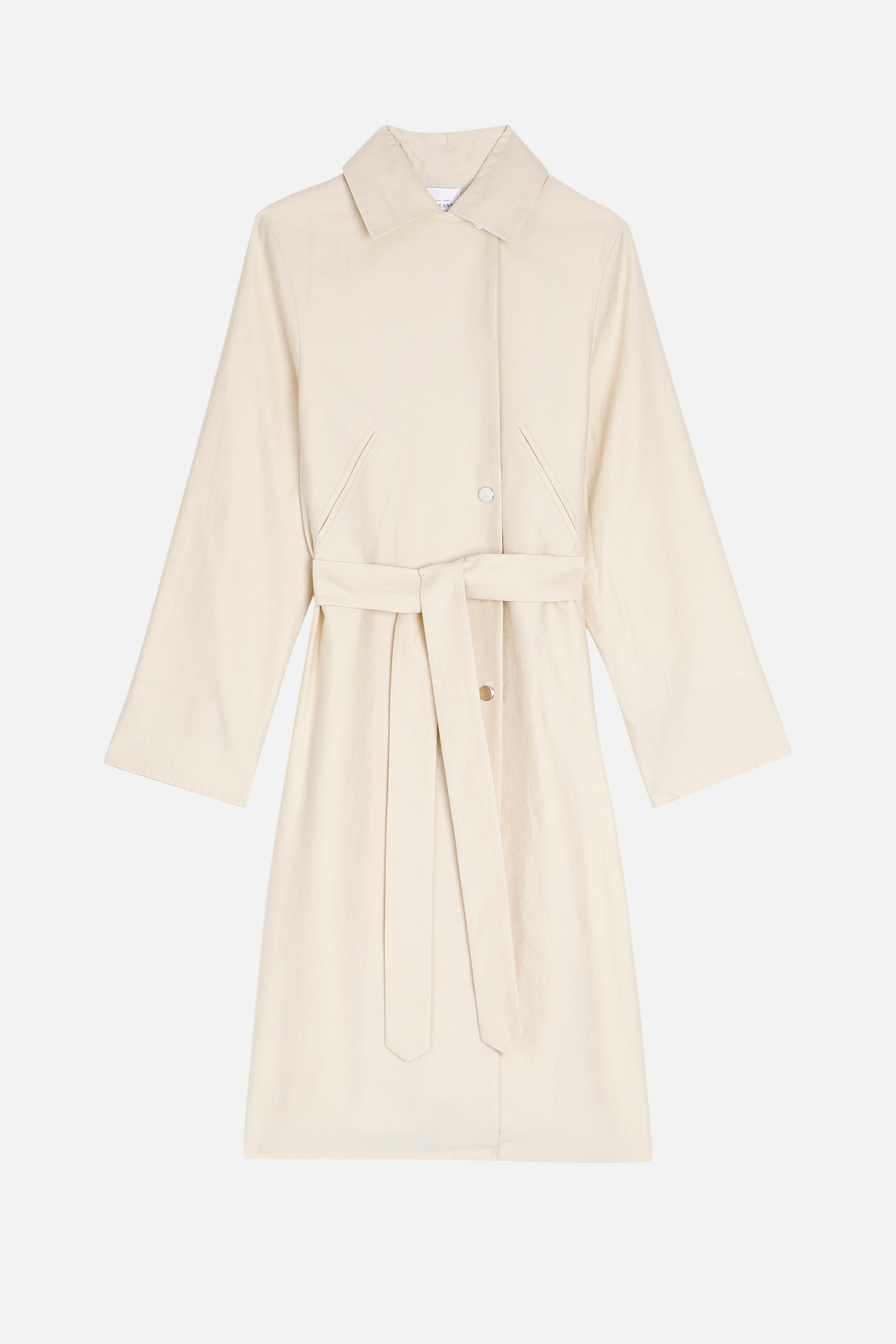 Manteau Fern Shantung - Ecru