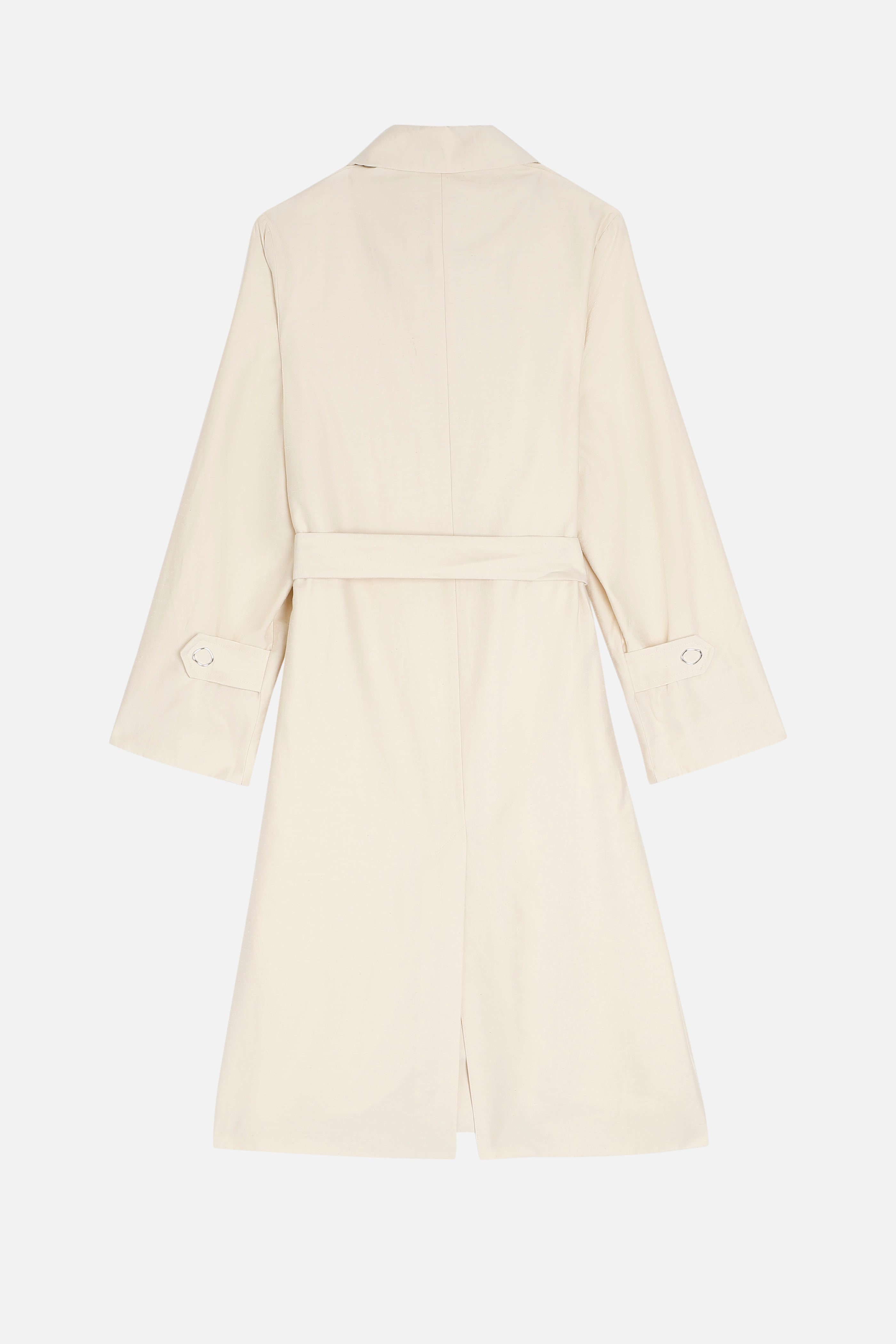 Manteau Fern Shantung - Ecru