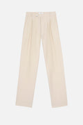 Taylor Shantung Trousers - Ecru