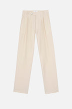 Taylor Shantung Trousers - Ecru