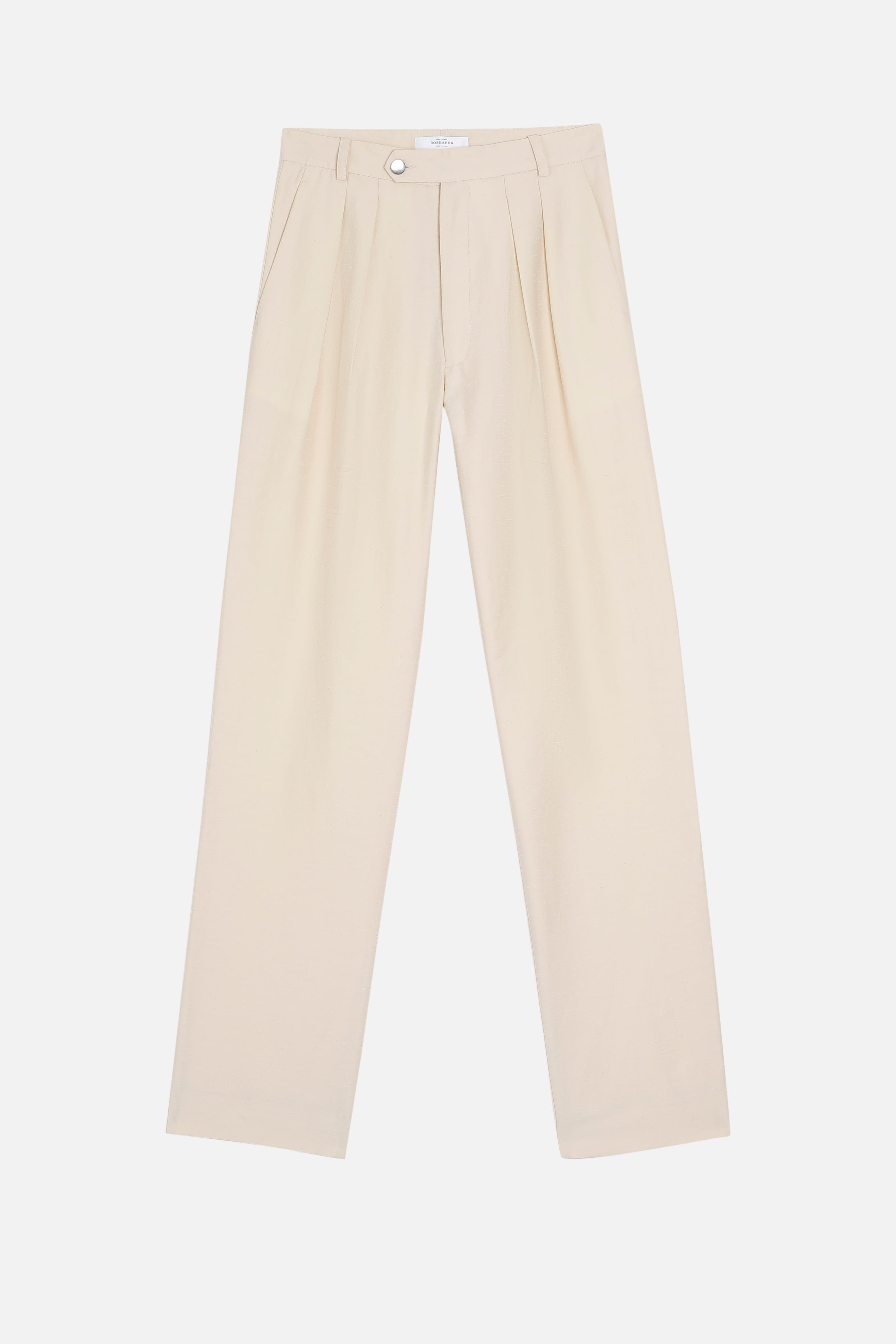Taylor Shantung Trousers - Ecru