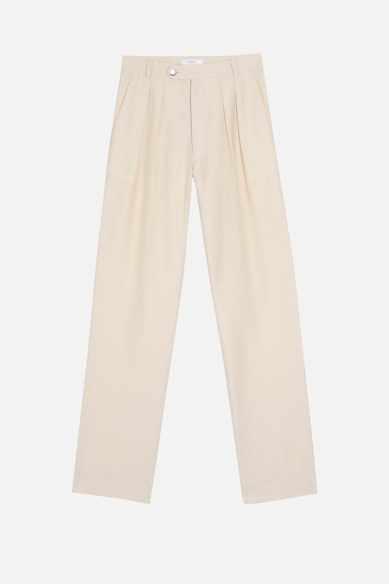 Pantalon Taylor Shantung - Ecru