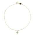 Bracelet "Rond Emeraude Or Jaune 375/1000
