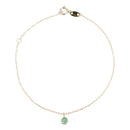 Bracelet "Rond Emeraude Or Jaune 375/1000