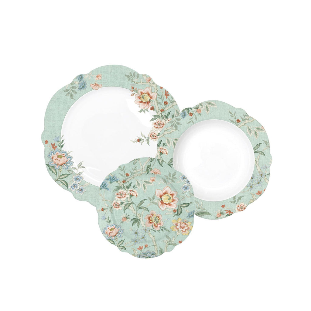 Zen Garden - Service 18 Pièces - Porcelaine - Vert