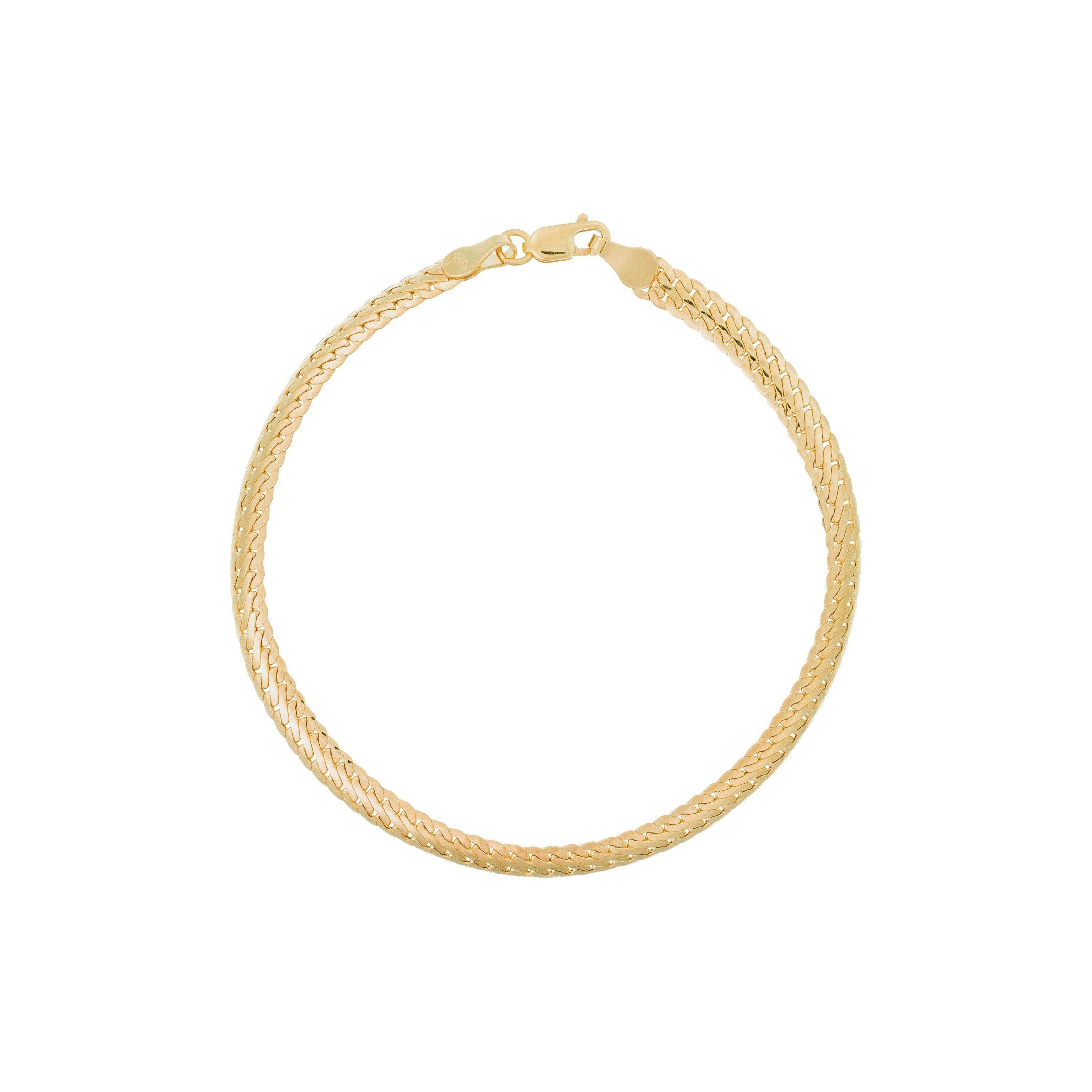 Pulsera Compacta “Guaya” – Oro Amarillo 375/1000