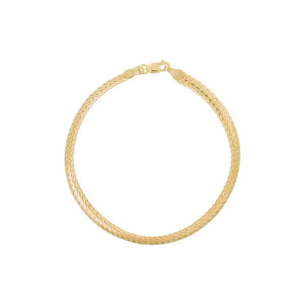 Pulsera Compacta “Guaya” – Oro Amarillo 375/1000