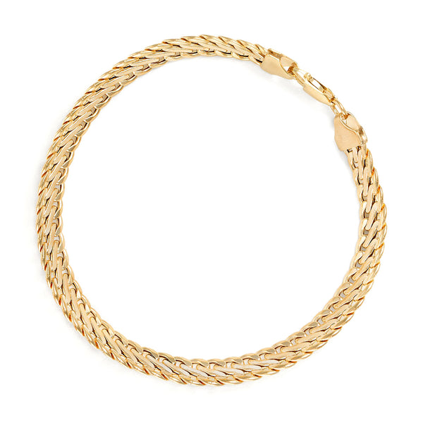 "Ares" Mesh Bracelet - Yellow Gold 375/1000
