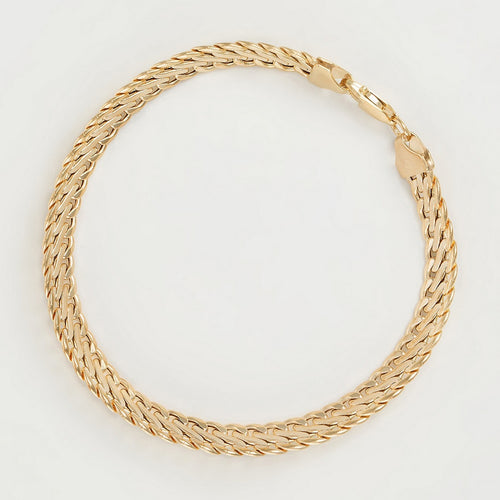 Bracelet Maille "Ares" - Or Jaune 375/1000