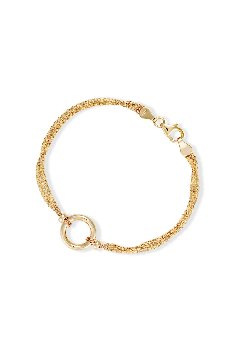 Bracelet "Rounda" Or Jaune 375/1000