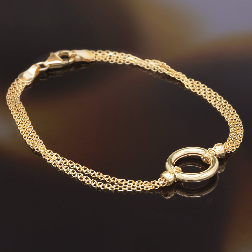 Bracelet "Rounda" Or Jaune 375/1000