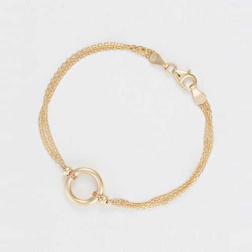 Bracelet "Rounda" Or Jaune 375/1000 - Or Jaune 375/1000