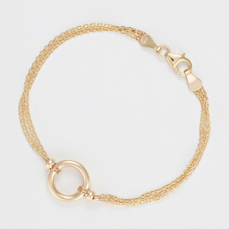 Bracelet "Rounda" Or Jaune 375/1000 - Or Jaune 375/1000