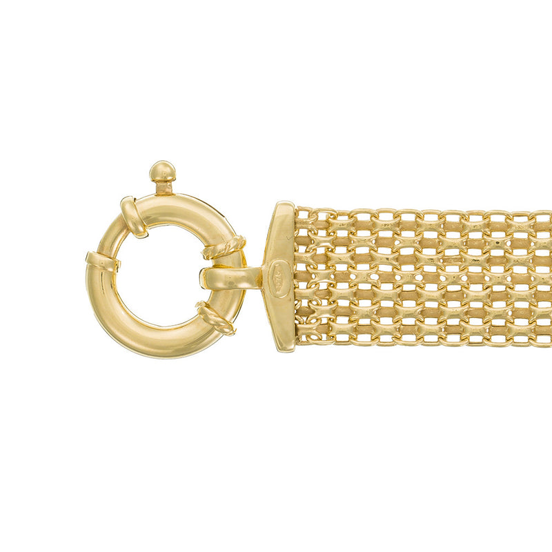Bracelet "Maille Calera Fermoir Bouée"