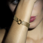 Bracelet "Maille Calera Fermoir Bouée" - Or Jaune 375/1000