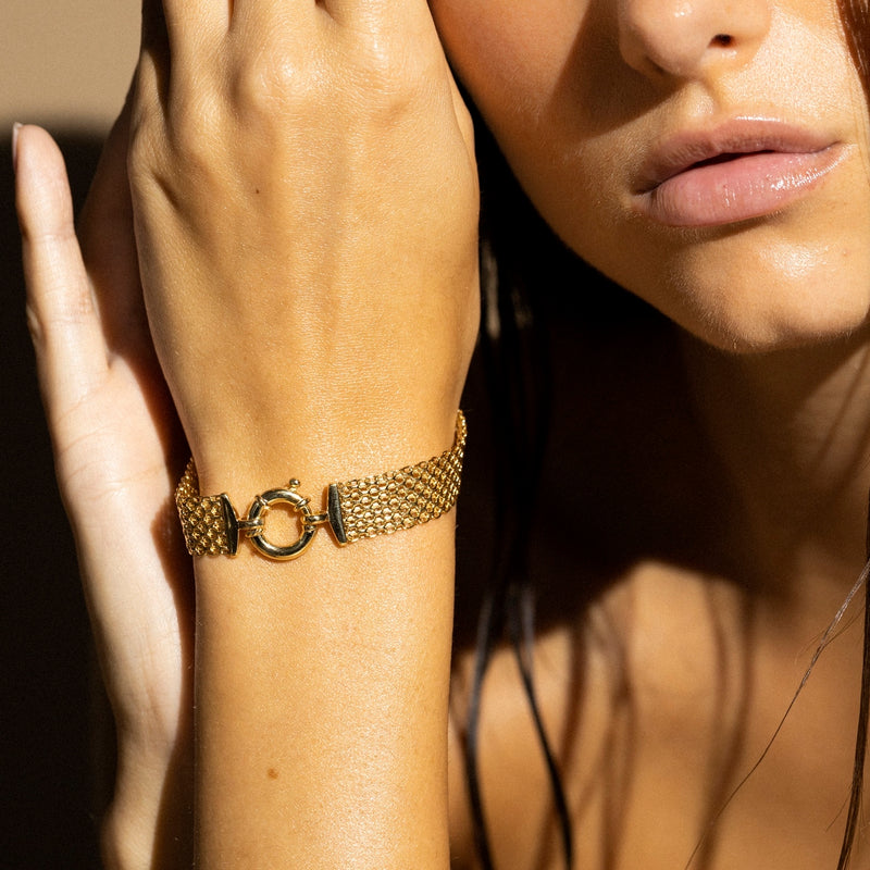 Bracelet "Maille Calera Fermoir Bouée" - Or Jaune