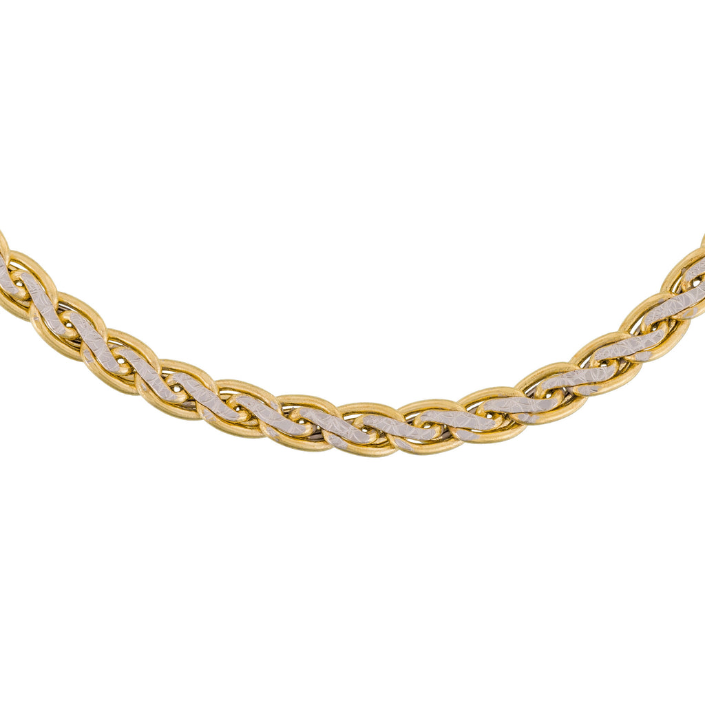 "Golya" Two-tone Gold 375/1000 Mesh Bracelet