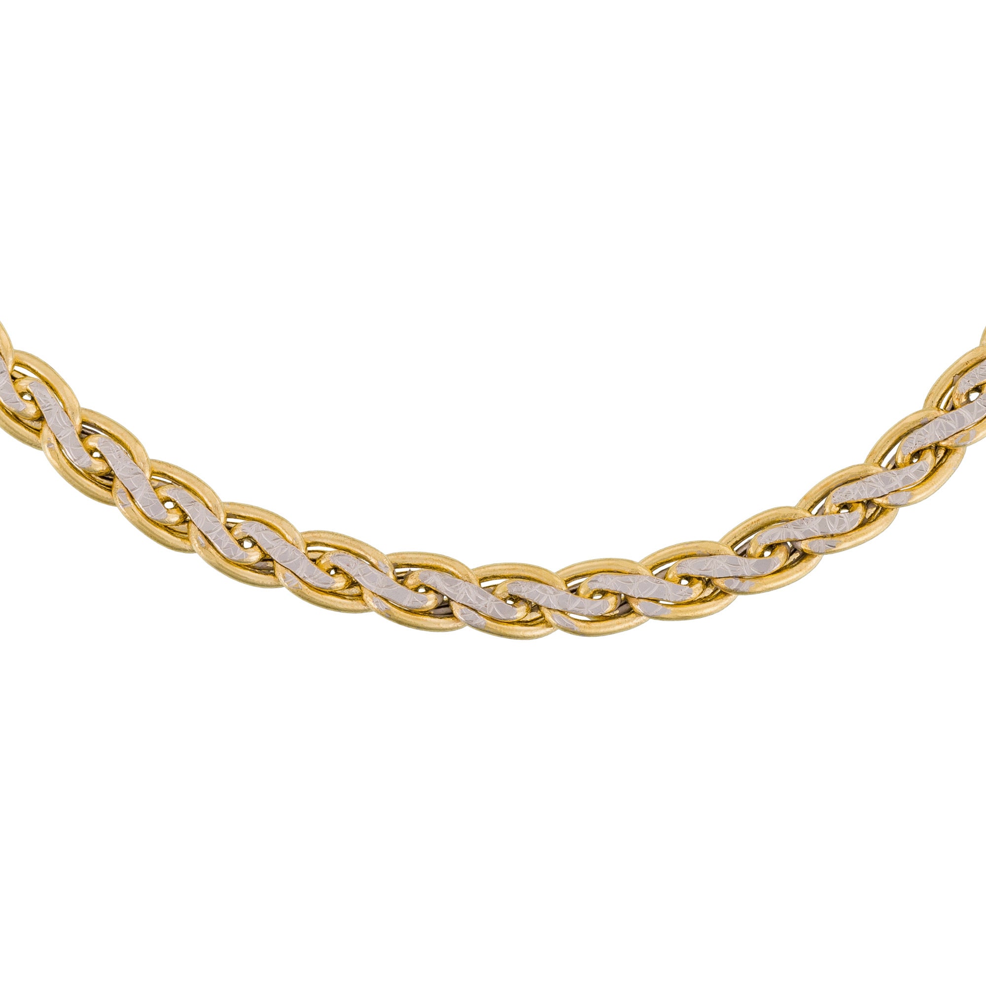 "Golya" Two-tone Gold 375/1000 Mesh Bracelet