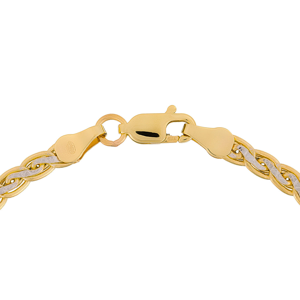 "Golya" Two-tone Gold 375/1000 Mesh Bracelet