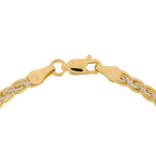 "Golya" Two-tone Gold 375/1000 Mesh Bracelet