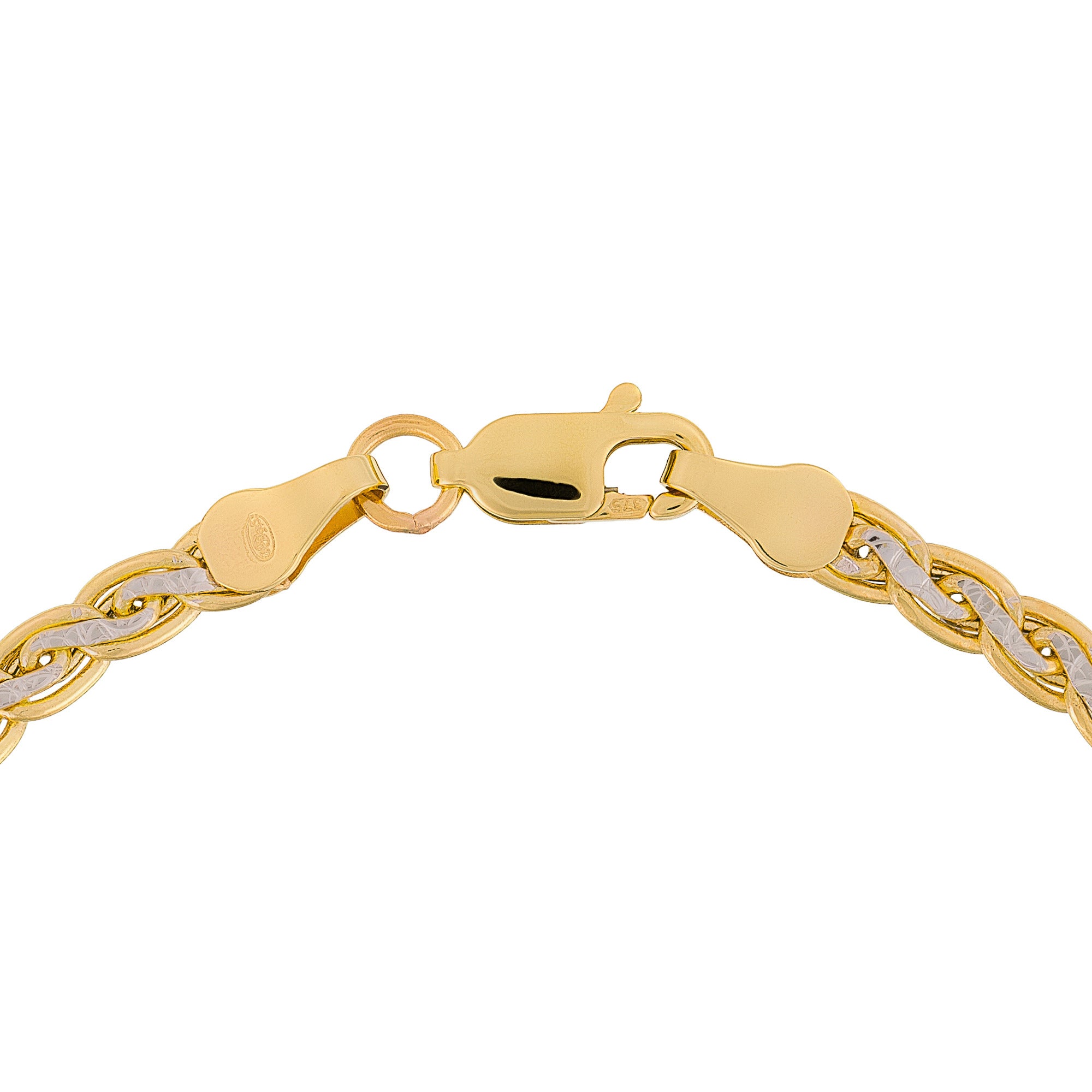 "Golya" Two-tone Gold 375/1000 Mesh Bracelet